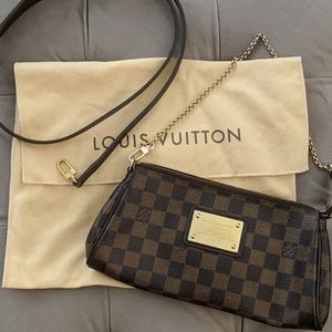 Authentic Louis Vuitton Eva Damier Ebene